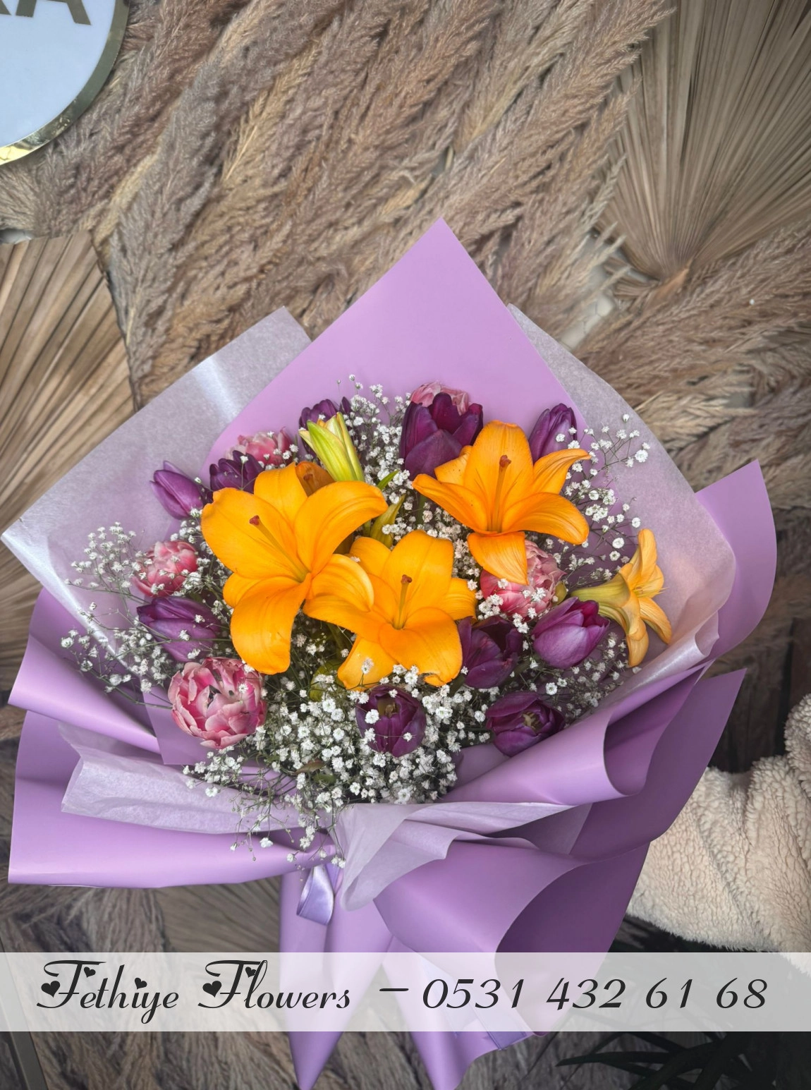 Karışık Lilyum Buketi